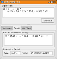 Screenshot 4 of wxParserDemo