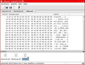 Binary files can be imported via drag-and-drop.