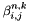 $\beta_{i,j}^{n,k}$